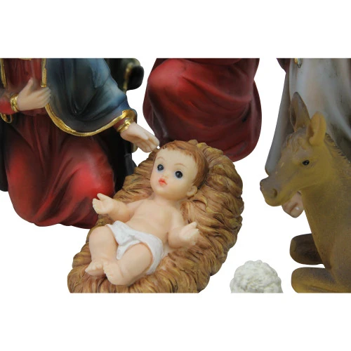 Northlight 12-Piece Red And Beige Religious Children's First Christmas Nativity Set 8" 2 Northlight 12-Piece Red And Beige Religious Children's First Christmas Nativity Set 8" - Image 2