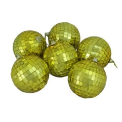 Northlight 6ct Gold Mirrored Christmas Ball Ornaments 3.25" (80mm)
