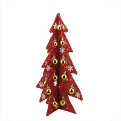 Northlight 2.25' Pre-Lit LED Decorated Tinsel Artificial Christmas Tree