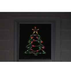 Northlight 18" Lighted Christmas Tree Window Silhouette -Chic Christmas Decoration oiodshg1xbykhwjkozqbgzfukjfwvjfb 53860.1664900440
