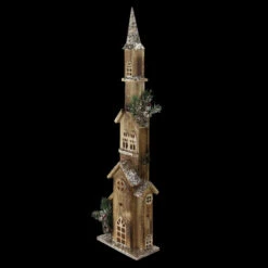 Northlight 27.5" LED Lighted Brown And Cream Church Christmas Decoration -Chic Christmas Decoration ouygs16bagcgvq0l6svbqevs7wpnwc0n 30198.1587645150