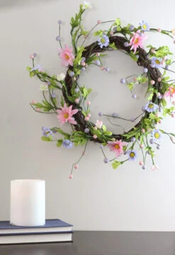Northlight Daisy Twig Artificial Floral Wreath, Green And Pink 15-Inch 7 Northlight Daisy Twig Artificial Floral Wreath, Green And Pink 15-Inch -Chic Christmas Decoration ovvtymhc6lewpfestiz6qz3xudatfkfd 82938.1588362554