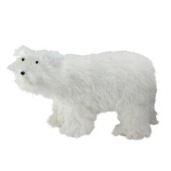 Northlight 17" White Contemporary Standing Polar Bear Christmas Figurine