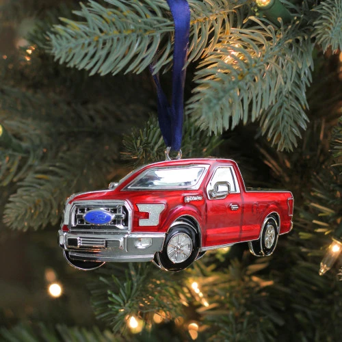 Northlight 4" Red Ford F-150 Pick Up Truck Christmas Ornament 3 Northlight 4" Red Ford F-150 Pick Up Truck Christmas Ornament - Image 3