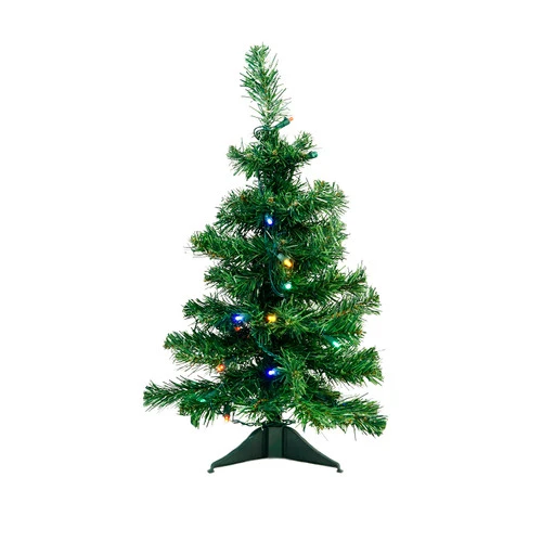 Northlight 2' Pre-Lit Medium Mixed Classic Pine Artificial Christmas Tree - Multicolor LED Lights 1 Northlight 2' Pre-Lit Medium Mixed Classic Pine Artificial Christmas Tree - Multicolor LED Lights