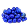 Northlight 39ct Royal Blue Shatterproof 2-Finish Christmas Ball Ornaments 4" (100mm)