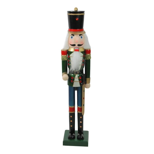 Northlight 36.75" Green And Black Christmas Nutcracker Soldier With Sword 1 Northlight 36.75" Green And Black Christmas Nutcracker Soldier With Sword