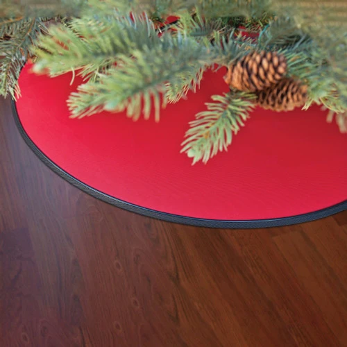 Northlight 22" Red And Black Medium Premium Christmas Tree Mat 2 Northlight 22" Red And Black Medium Premium Christmas Tree Mat - Image 2