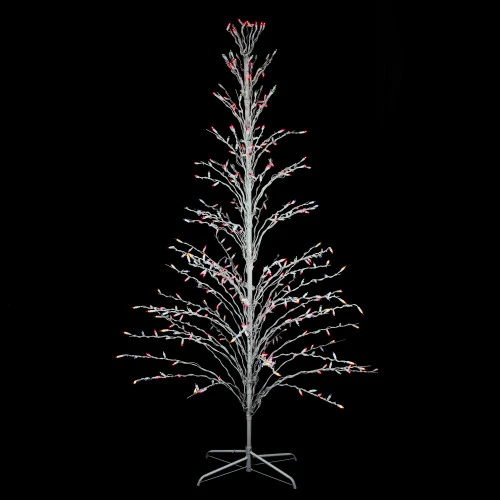 Northlight 6' White Cascade Twig Tree Christmas Outdoor Decoration - Multi Lights 2 Northlight 6' White Cascade Twig Tree Christmas Outdoor Decoration - Multi Lights - Image 2