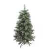 Northlight 4' Pre-Lit Medium Frosted Mixed Pine Artificial Christmas Tree - Clear Lights