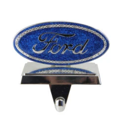 Northlight 5" Blue And Silver Officially Licensed Iconic Ford Logo Christmas Stocking Holder