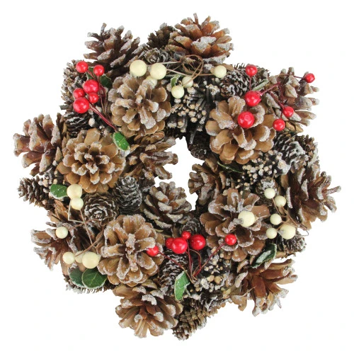 Northlight Pine Cones And Berries Artificial Christmas Wreath - 10.25-Inch, Unlit 1 Northlight Pine Cones And Berries Artificial Christmas Wreath - 10.25-Inch, Unlit