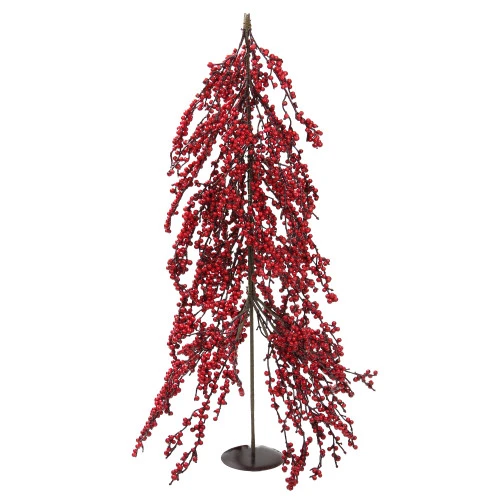 Northlight 2.5' Red Berries Artificial Upside Down Christmas Tree - Unlit 1 Northlight 2.5' Red Berries Artificial Upside Down Christmas Tree - Unlit