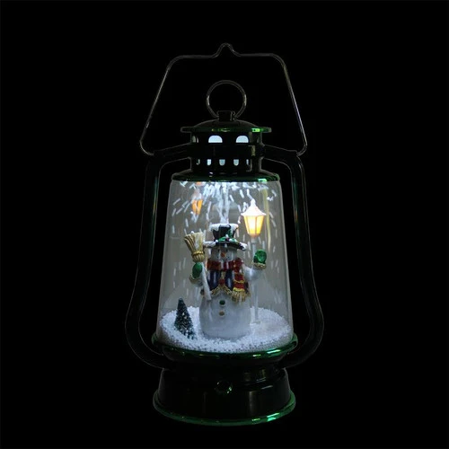 Northlight 13.5" LED Lighted Snowing Musical Snowman Christmas Lantern 2 Northlight 13.5" LED Lighted Snowing Musical Snowman Christmas Lantern - Image 2