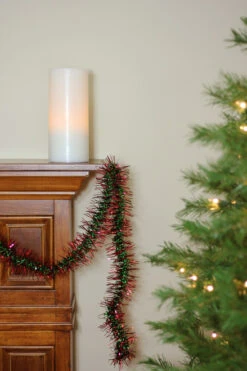 Northlight 50' X 3" Red And Green Spiral Center Christmas Tinsel Garland - Unlit -Chic Christmas Decoration y7aajowvnsz2kfgzjorqvqwubn4tpoeb 29977.1664379670