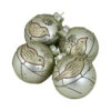 Northlight 4ct Champagne Gold And Brown Bird 2-Finish Glass Christmas Ball Ornaments 4" (100mm)