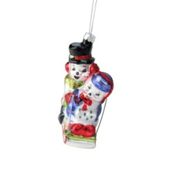 Northlight 4.5" White And Red Cheerful Sledding Snowmen Couple Glass Christmas Ornament -Chic Christmas Decoration yea0ectf5z6v9fphshpwq7ifssp8mcxz 10089.1588344897