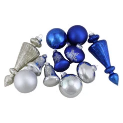 Northlight 36ct Blue And Silver 2-Finish Asymmetrical Glass Christmas Ornaments 8" 7 Northlight 36ct Blue And Silver 2-Finish Asymmetrical Glass Christmas Ornaments 8" -Chic Christmas Decoration ykwiebqhsdk9ohzyrymmmksdzd8u4wwn 90593.1588344013