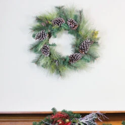 Northlight Mixed Long Needle Pine And Pine Cone Artificial Christmas Wreath - 28-Inch, Unlit -Chic Christmas Decoration z2zarjwsb7uo2g7k3t4fccyhluobqnku 44151.1588371135