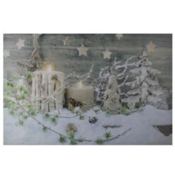 Northlight Country Rustic Winter Christmas LED Lighted Canvas Wall Art 23.5" X 15.5" -Chic Christmas Decoration zm71xvgyo4xuqlquw28ajxdsg5yzfvby 67735.1695052432