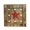 Northlight 14" Pre-Lit Brown And Red LED Advent Calendar Christmas Wall Decor